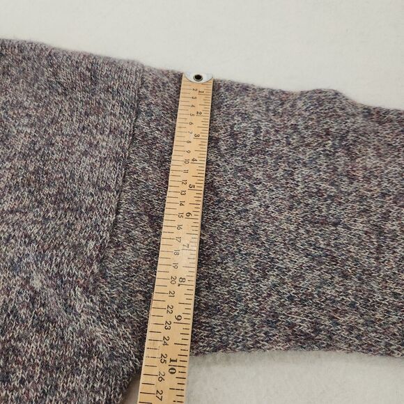 Vintage Sweater Grey Wool Crewneck Womens XL Retro Cozy Knit Granola Y2k - Picture 11 of 13